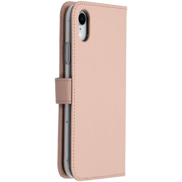 Selencia Étui de téléphone en cuir véritable iPhone Xr - Rose