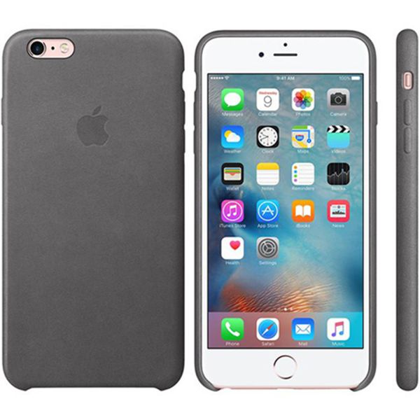 Apple Coque Leather iPhone 6(s) Plus - Storm Grey