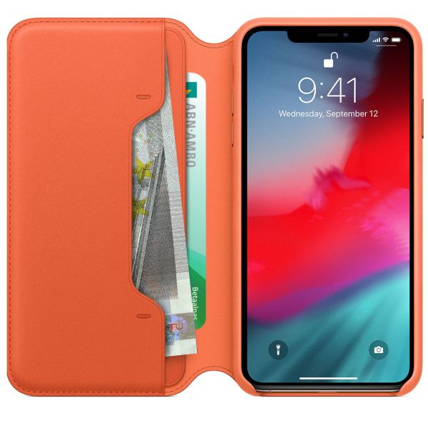 Apple Étui de téléphone Leather Folio iPhone Xs Max - Sunset