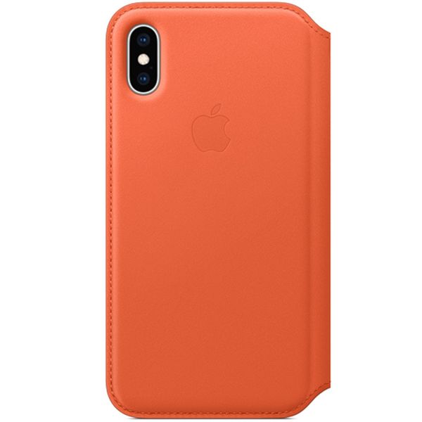 Apple Étui de téléphone Leather Folio iPhone X - Sunset