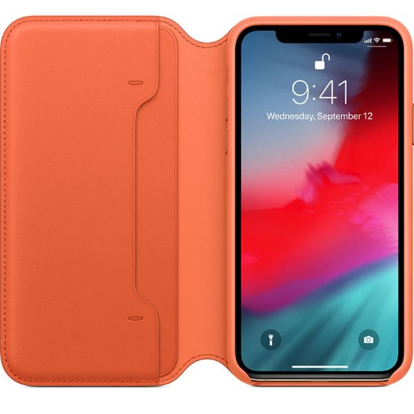 Apple Étui de téléphone Leather Folio iPhone X - Sunset