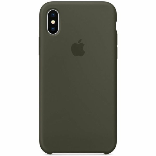 Apple Coque en silicone iPhone X - Dark Olive