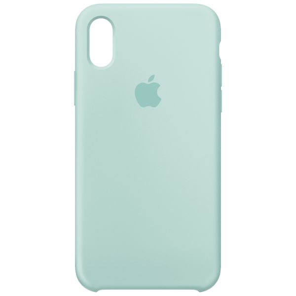 Apple Coque en silicone iPhone X - Marine Green