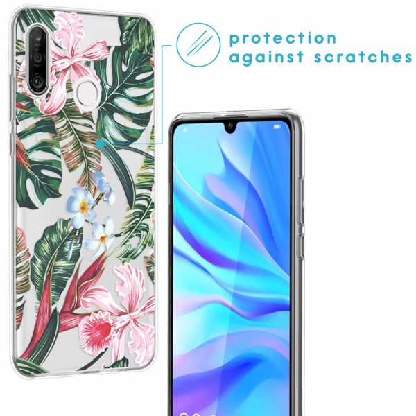 imoshion Coque Design Huawei P30 Lite - Jungle - Vert / Rose