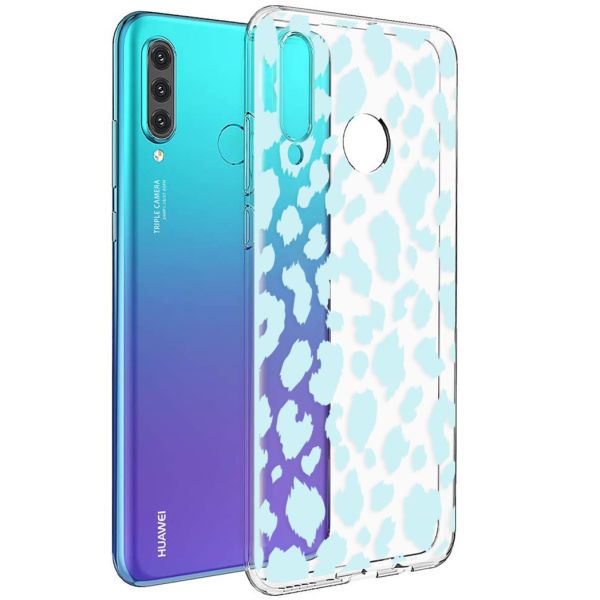 imoshion Coque Design Huawei P30 Lite - Léopard - Bleu