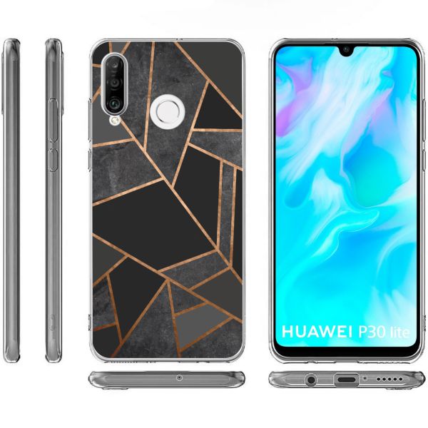 imoshion Coque Design Huawei P30 Lite - Black Graphic