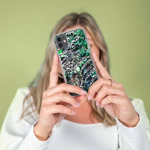 iMoshion Coque Design iPhone 11 Pro - Jungle - Blanc / Noir / Vert