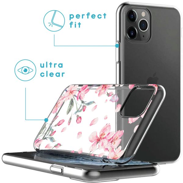 iMoshion Coque Design iPhone 11 Pro - Fleur - Rose