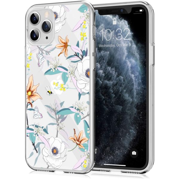 iMoshion Coque Design iPhone 11 Pro - Fleur - Blanc