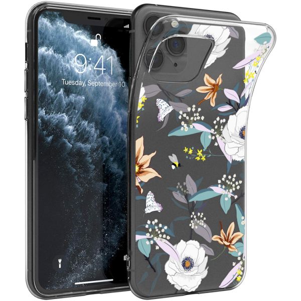 iMoshion Coque Design iPhone 11 Pro - Fleur - Blanc