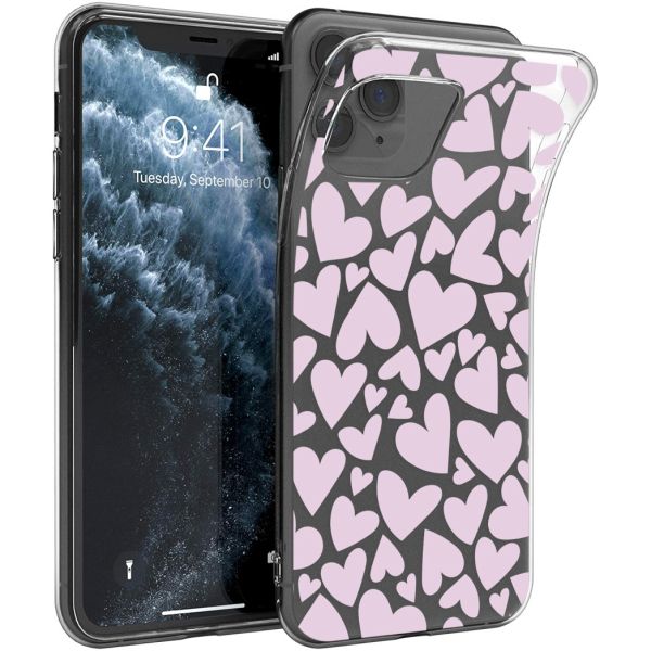 iMoshion Coque Design iPhone 11 Pro - Cœurs - Rose