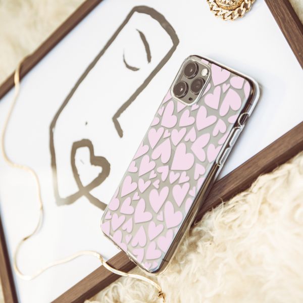 iMoshion Coque Design iPhone 11 Pro - Cœurs - Rose