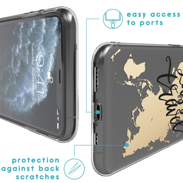 imoshion Coque Design iPhone 11 Pro - Let's Go Travel / Noir