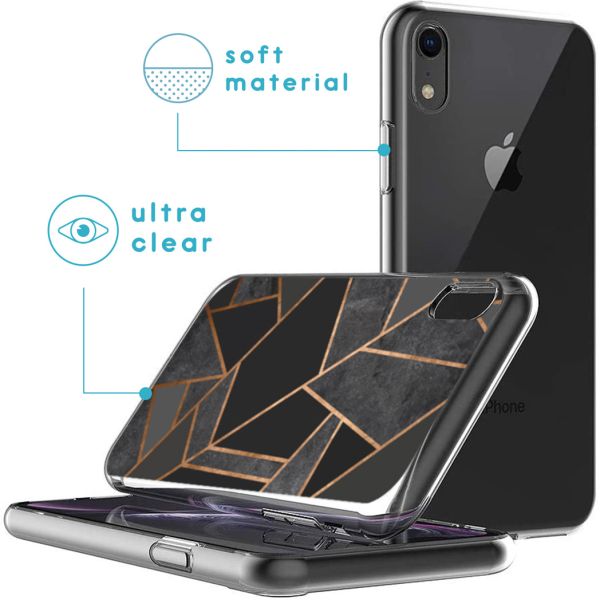 imoshion Coque Design iPhone Xr - Black Graphic