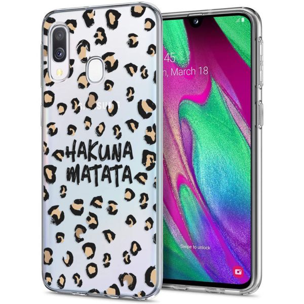 iMoshion Coque Design Samsung Galaxy A20e - Léopard - Brun / Noir