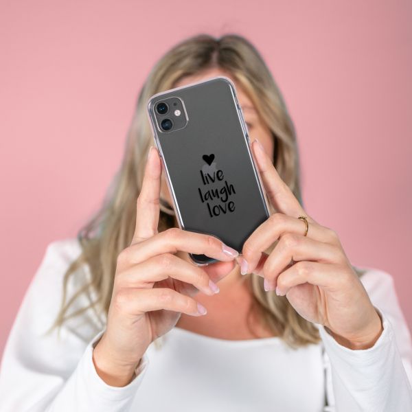 imoshion Coque Design Galaxy A50 / A30s - Live Laugh Love - Noir