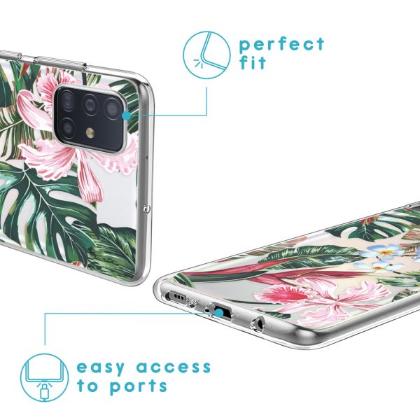 iMoshion Coque Design Samsung Galaxy A51 - Tropical Jungle