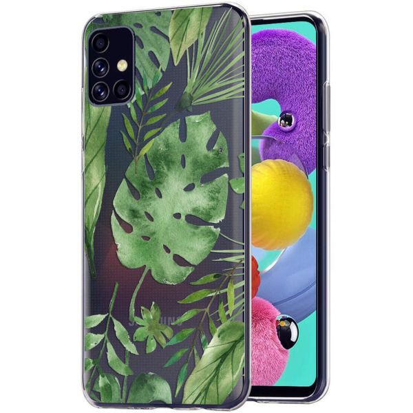 iMoshion Coque Design Samsung Galaxy A51 - Feuilles - Vert