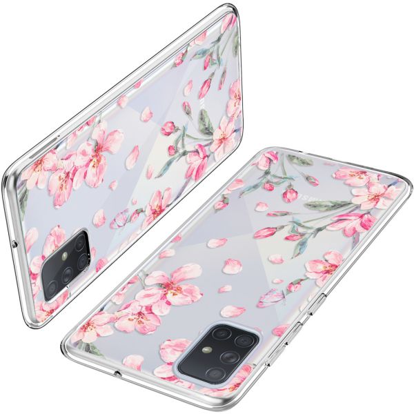 imoshion Coque Design Samsung Galaxy A71 - Fleur - Rose