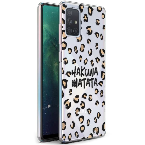 iMoshion Coque Design Samsung Galaxy A71 - Léopard - Brun / Noir