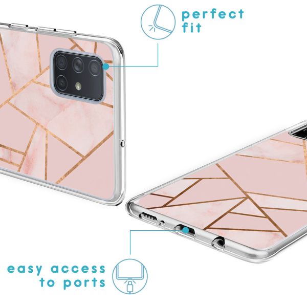 iMoshion Coque Design Samsung Galaxy A71 - Pink Graphic