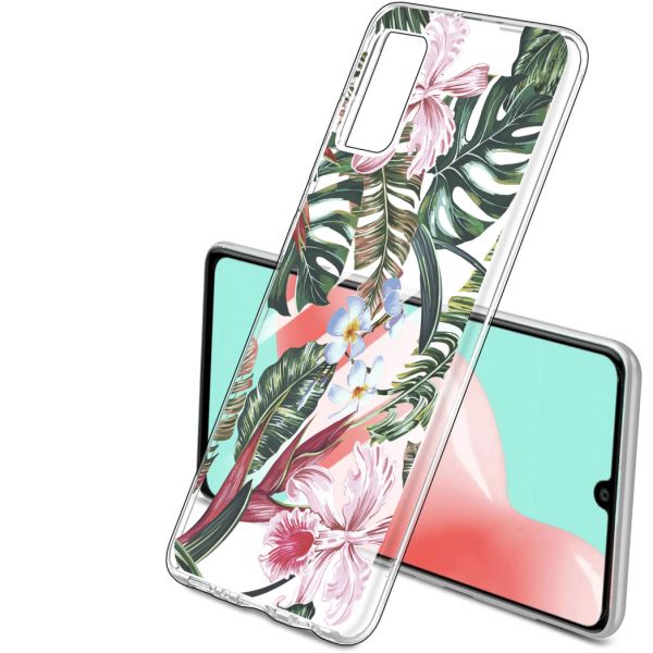 iMoshion Coque Design Samsung Galaxy A41 - Jungle - Vert / Rose