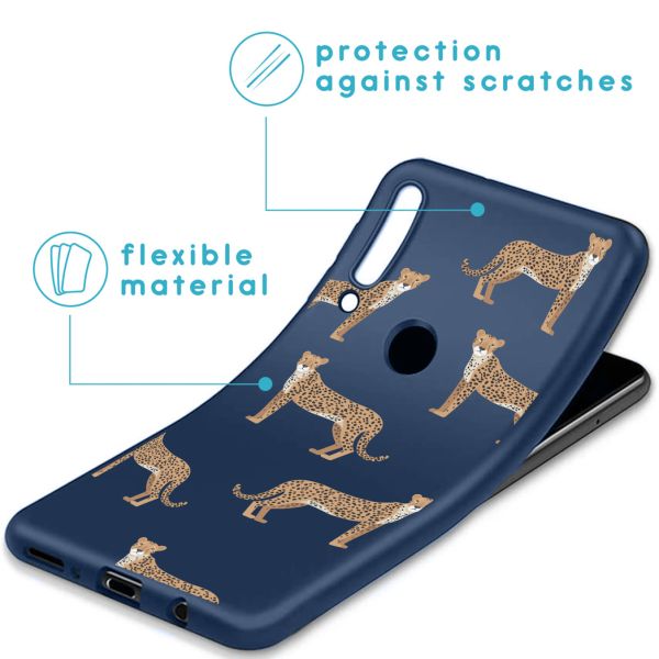 imoshion Coque Design Huawei P30 Lite - Léopard - Bleu