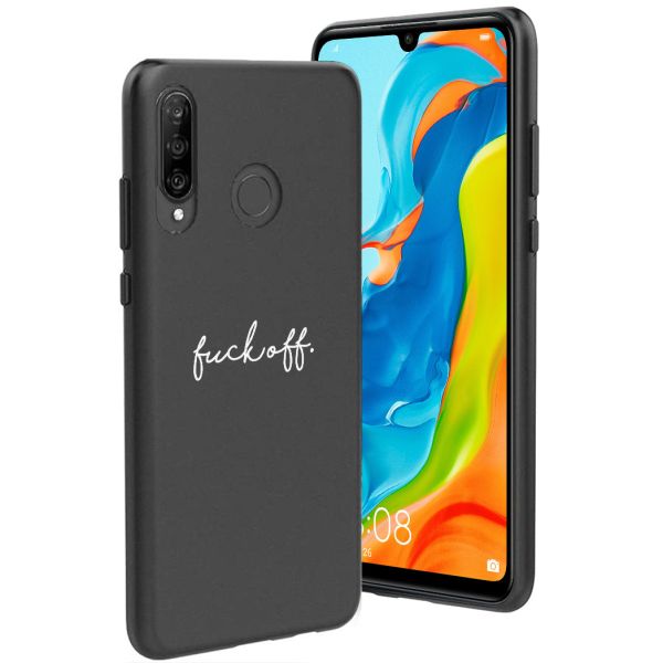 imoshion Coque Design Huawei P30 Lite - Fuck Off - Noir