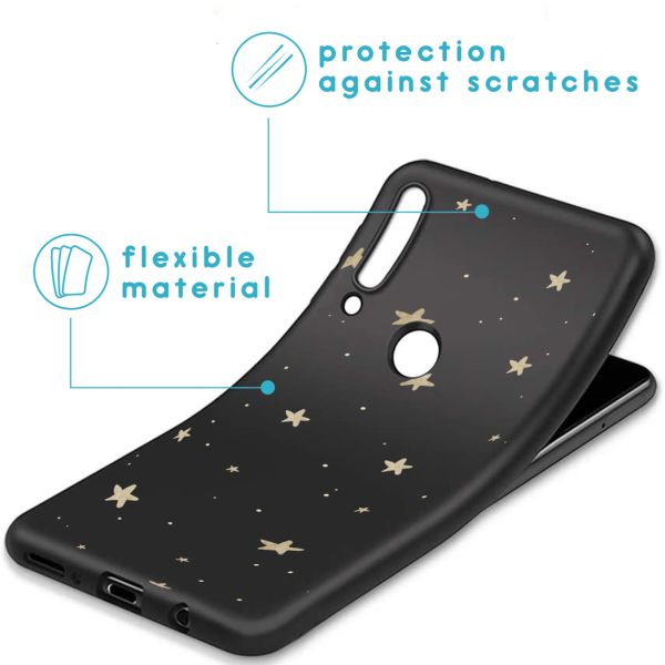 iMoshion Coque Design Huawei P30 Lite - Etoiles / Noir