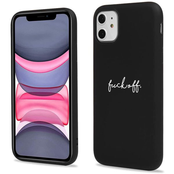 imoshion Coque Design iPhone 11 - Fuck Off - Noir