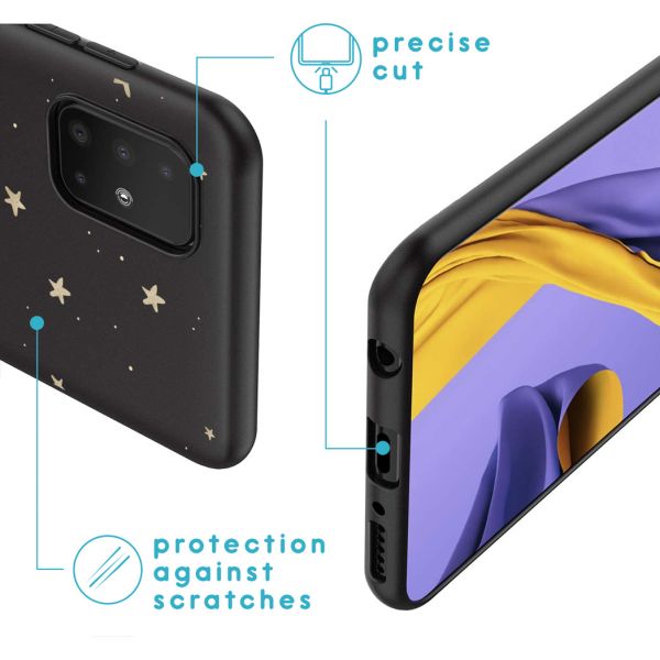 iMoshion Coque Design Samsung Galaxy A51 - Etoiles / Noir