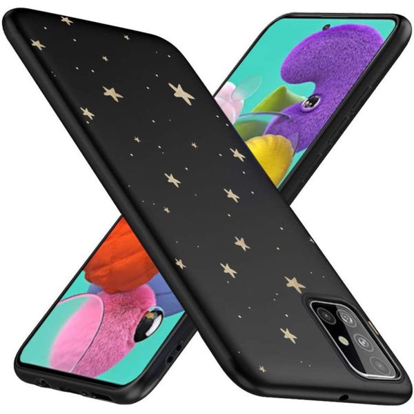 iMoshion Coque Design Samsung Galaxy A51 - Etoiles / Noir