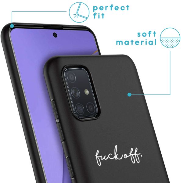 imoshion Coque Design Samsung Galaxy A71 - Fuck Off - Noir