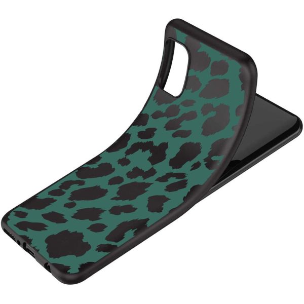 iMoshion Coque Design Samsung Galaxy A71 - Léopard - Vert / Noir