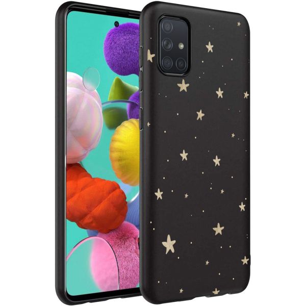 imoshion Coque Design Samsung Galaxy A71 - Etoiles / Noir