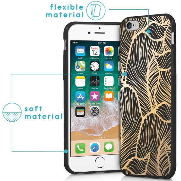 imoshion Coque Design iPhone 6 / 6s - Feuilles / Noir