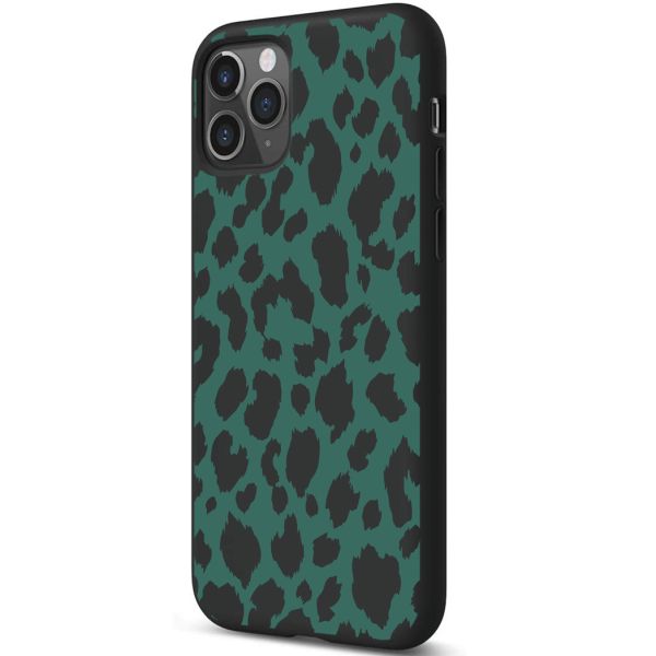 iMoshion Coque Design iPhone 11 Pro - Léopard - Vert / Noir