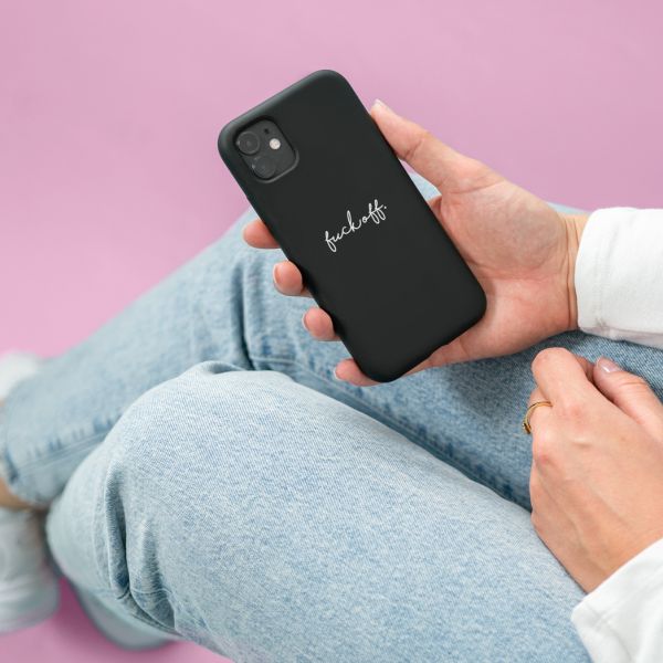 iMoshion Coque Design iPhone Xr - Fuck Off - Noir