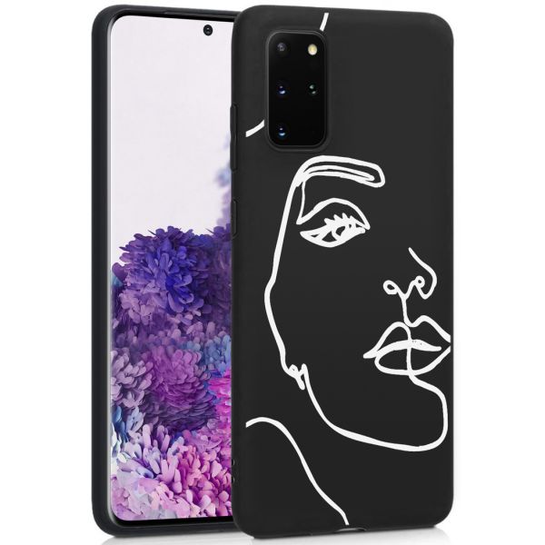 imoshion Coque Design Galaxy S20 Plus - Visage abstrait - Blanc