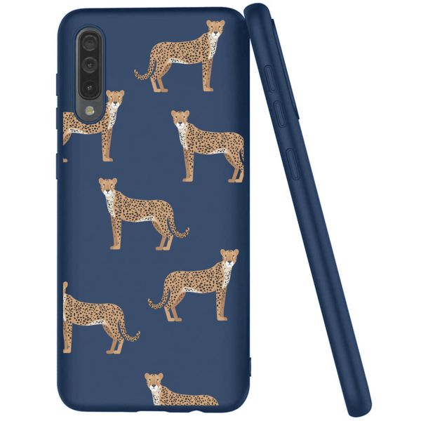 imoshion Coque Design Samsung Galaxy A50 / A30s - Léopard - Bleu