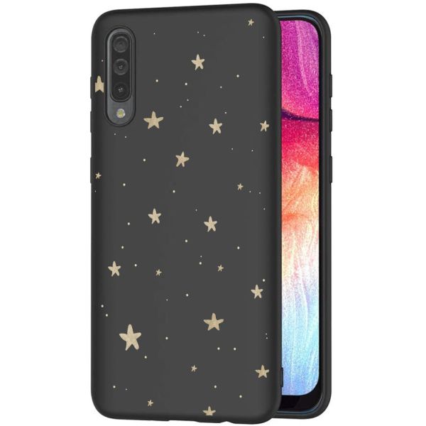 iMoshion Coque Design Samsung Galaxy A50 / A30s - Etoiles / Noir