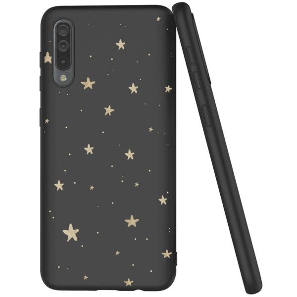 iMoshion Coque Design Samsung Galaxy A50 / A30s - Etoiles / Noir