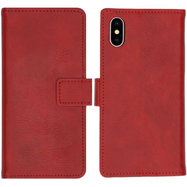 imoshion Étui de téléphone portefeuille Luxe iPhone Xs / X - Rouge