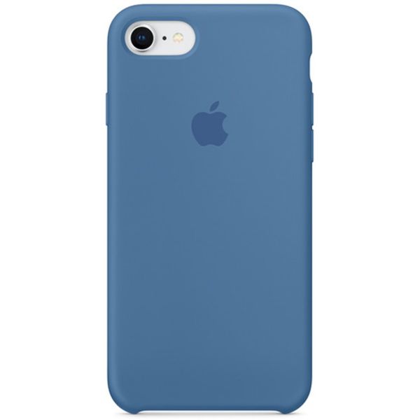 Apple Coque en silicone iPhone SE (2022 / 2020) / 8 / 7 - Denim Blue