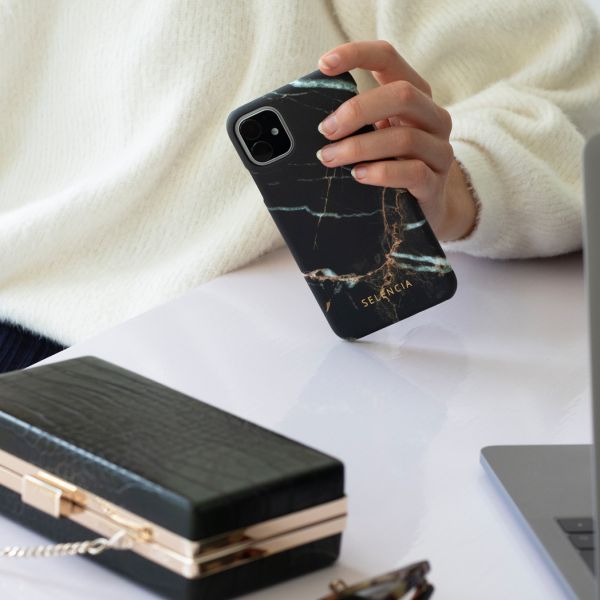 Selencia Coque Maya Fashion iPhone 11 Pro - Marble Black