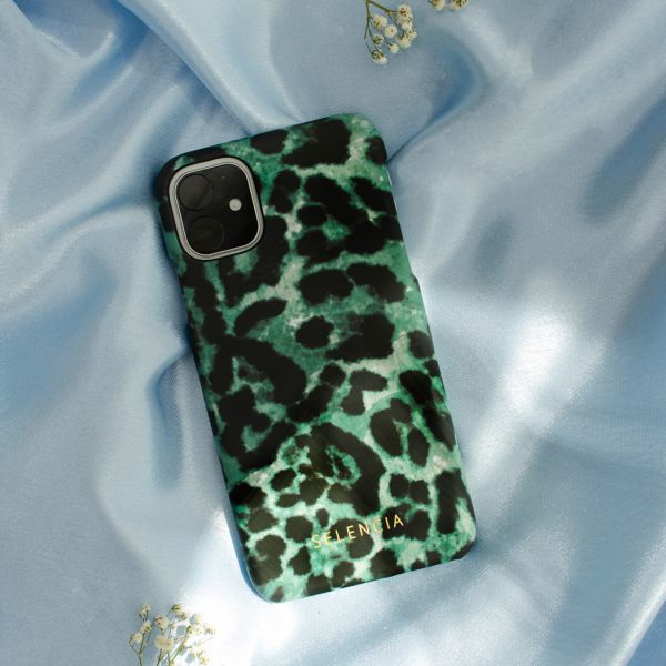 Selencia Coque Maya Fashion iPhone Xs / X - Green Panther