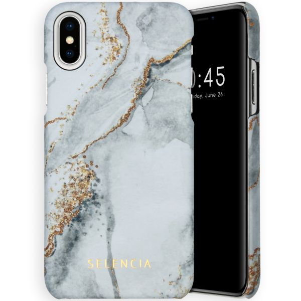 Selencia Coque Maya Fashion iPhone Xs / X - Marble Stone