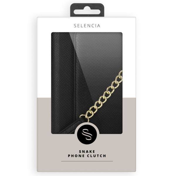 Selencia Serpent Clutch amovible Tierra iPhone Xr - Noir