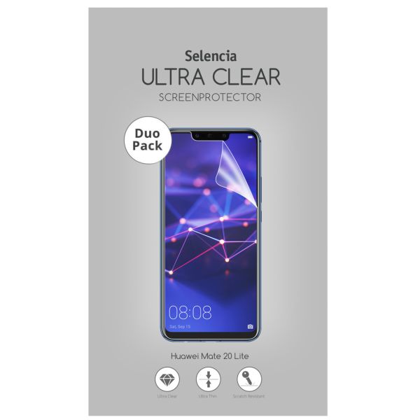 Selencia Protection d'écran Duo Pack Ultra Clear Huawei Mate 20 Lite