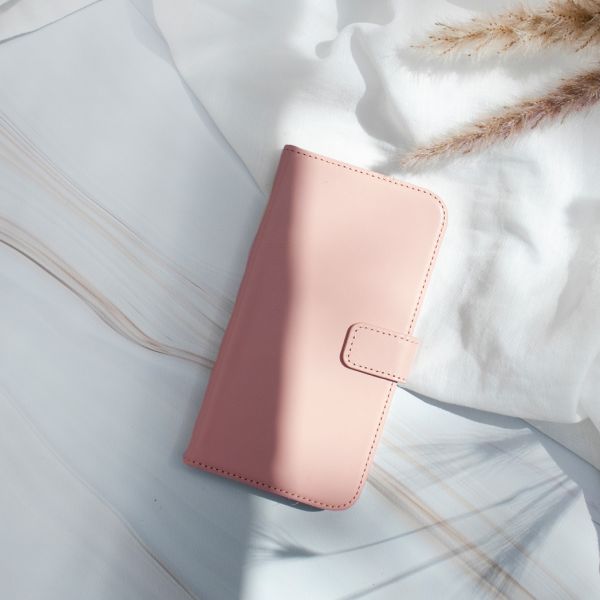 Selencia Étui de téléphone en cuir véritable iPhone Xr - Rose